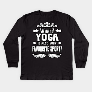 Yoga Spirit Meditation Inspiration Hobby Sport Kids Long Sleeve T-Shirt